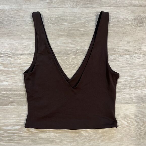 Babaton V Neck Active Bra Top-Size M - Picture 2 of 6